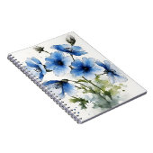 Nemophila - Aquarellblumen Notizblock (Rechte Seite)