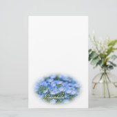 NEMOPHILA（Baby Blue Eyes） Briefpapier (Stehend Vorderseite)