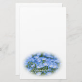 NEMOPHILA（Baby Blue Eyes） Briefpapier (Vorne/Hinten)