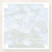 NEMOPHILA（Baby Blue Eyes） Glasuntersetzer (Rückseite)