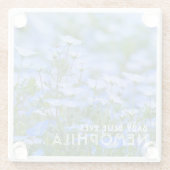 NEMOPHILA（Baby Blue Eyes） Glasuntersetzer (Rückseite)