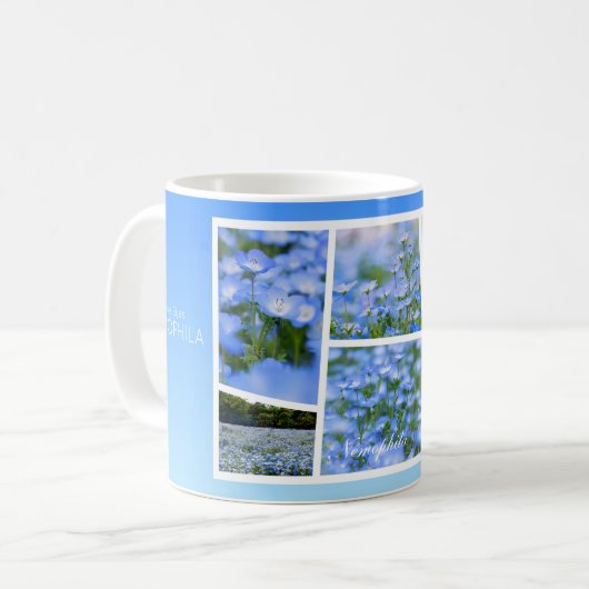 NEMOPHILA（Baby Blue Eyes） Kaffeetasse (Vorderseite Links)
