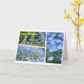 NEMOPHILA(Baby Blue Eyes) Karte (Gelbe Blume)