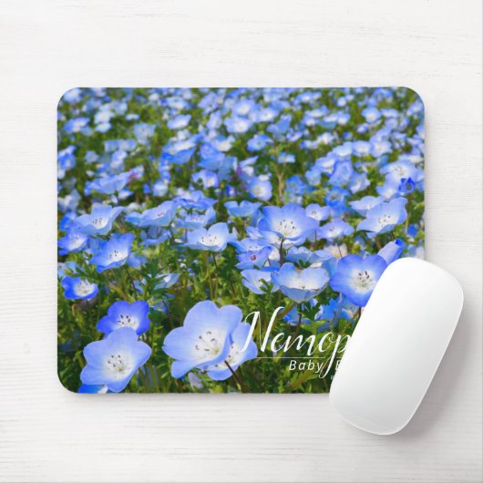NEMOPHILA (Baby Blue Eyes) Mousepad (Mit Mouse)