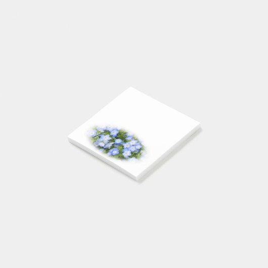 NEMOPHILA(Baby Blue Eyes) Post-it Klebezettel (angewinkelt)