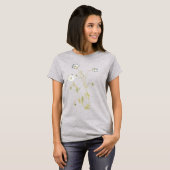 Nemophila-Blumen T-Shirt (Vorne ganz)