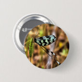 Nemoptera bipennis Spoon-Winged Insekt Art Button (Vorne & Hinten)