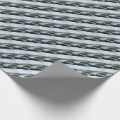 Nemunas River, Vilkija, LITAUEN - ECHO PRINT — Geschenkpapier (Ecke)