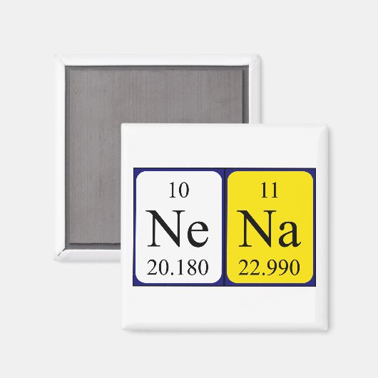 Nena Periodenmagnet Magnet (Vorderseite/Rückseite)