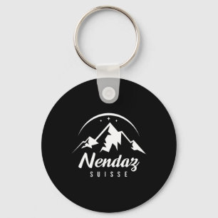 Nendaz Schweiz Skigebiet Skifahren Snowboarden Schlüsselanhänger