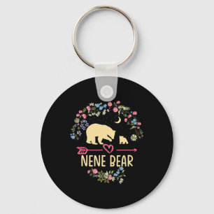 Nene Bär Weihnachten Familie Blumen Oma Xmas  Schlüsselanhänger