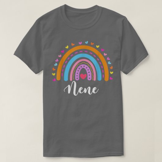 Nene Geschenke für Oma Niedlich Nene Rainbow Mütte T-Shirt (Design vorne)