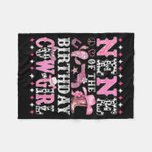 Nene Of The Birthday Cowgirl Rodeo Western Country Fleecedecke (Vorderseite (Horizontal))