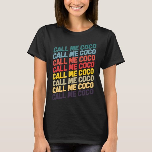Nenn mich Coco Oma T-Shirt (Vorderseite)