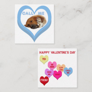 NENN MICH Critters Conversation Hearts Valentinsta Mitteilungskarte