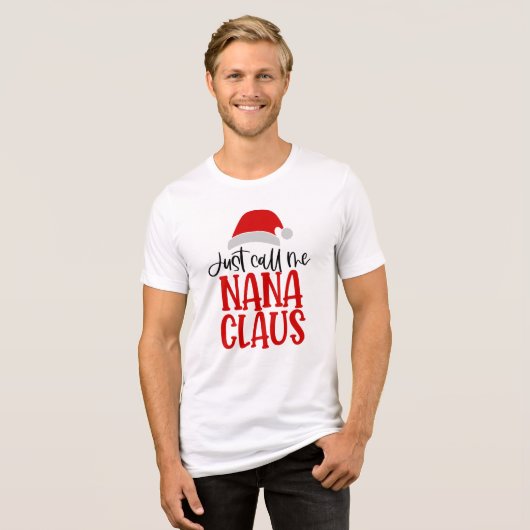 Nenn mich einfach Nana Claus-56768 Tri-Blend Shirt (Vorderseite voll)