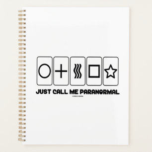 Nenn mich einfach paranormal Zener Cards Planer