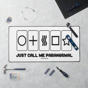 Nenn mich einfach paranormal Zener Cards Schreibtischunterlage