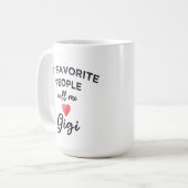 Nenn mich GIGI Moderne Oma Trendiger Spitzname  Kaffeetasse (Vorderseite Links)