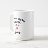 Nenn mich NANA Klassischer Großmutter-Spitzname Om Kaffeetasse (Vorderseite Links)