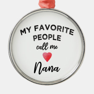 Nenn mich NANA Klassischer Großmutter-Spitzname Om Ornament Aus Metall