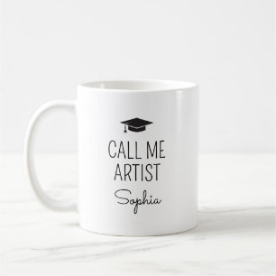 Nenne mich Künstler Personalisierter Name Kaffeetasse