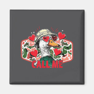 Nenne mich Stockenten-Tarnjagd-Jäger Valentinstag Magnet