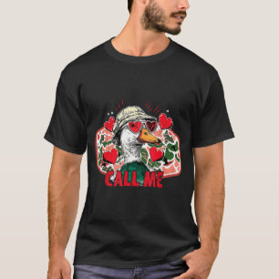 Nenne mich Stockenten-Tarnjagd-Jäger Valentinstag T-Shirt