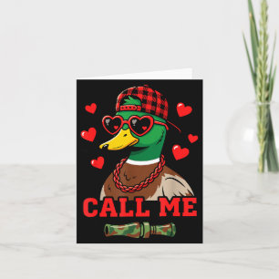 Nenne mich Stockentenjagd Frohen Valentinstag Dankeskarte