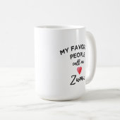 Nenne mich ZUMU chinesischer väterlicher Großmutte Kaffeetasse (VorderseiteRechts)