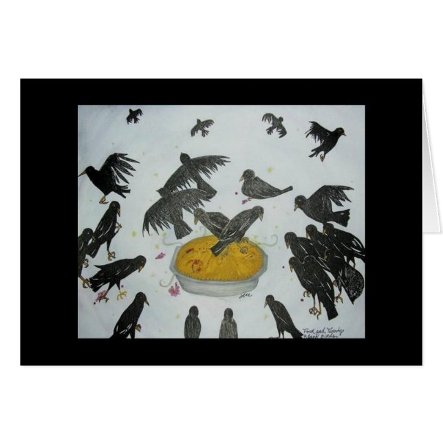 Nennen der Krähen-Karte (Vorderseite (Horizontal))