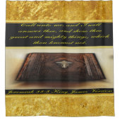 Nennen Sie an mich und ich beantworte thee Duschvorhang (Vorderseite)