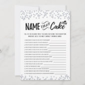 Nennen Sie den Kuchen mit Answers-Spielkarte Einladung (Vorderseite)