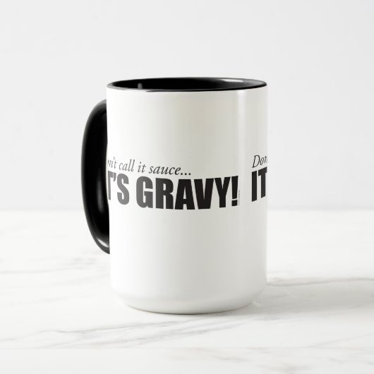 Nennen Sie es nicht Soße, ITIS SOSSE! Tasse (Vorderseite Links)