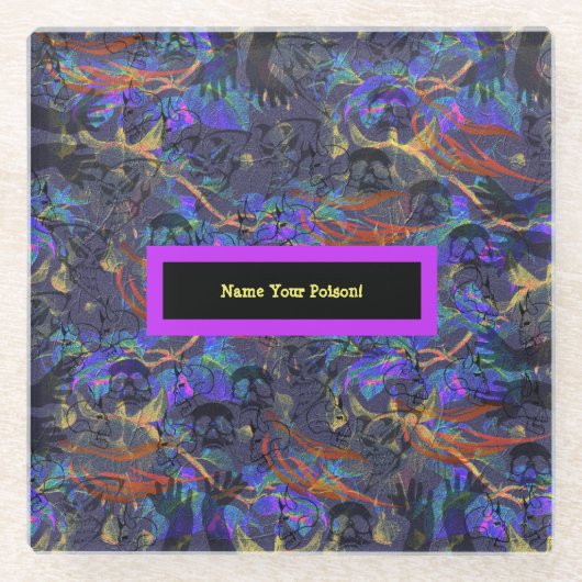 Nennen Sie Ihr Gift Glasuntersetzer (Vorderseite)