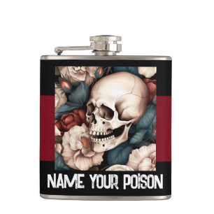 Nennen Sie Ihr Gift Vinyl umwickelte Flasche Flachmann