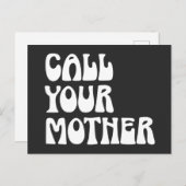 Nennen Sie Ihr Mutterzitat Funny Gag Geschenk von  Postkarte (Vorne/Hinten)