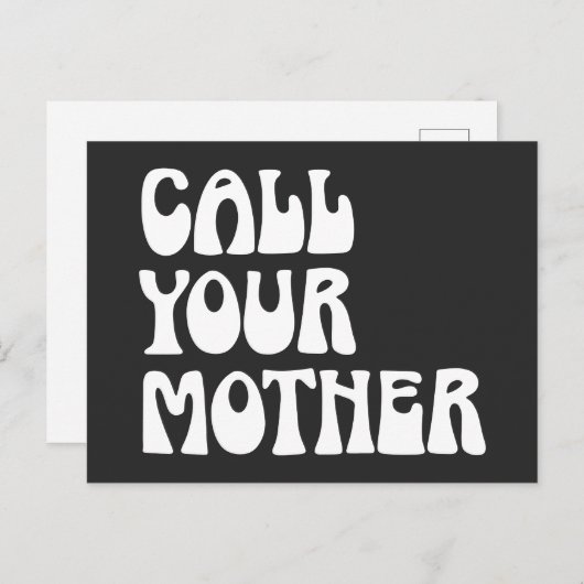 Nennen Sie Ihr Mutterzitat Funny Gag Geschenk von  Postkarte (Vorne/Hinten)