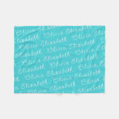 Nennen Sie Ihr Personalisiertes Baby Girl-Geschenk Fleecedecke (Vorderseite (Horizontal))