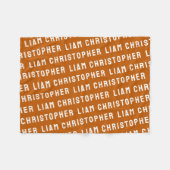 Nennen Sie Ihr Personalisiertes Babygeschenk für N Fleecedecke (Vorderseite (Horizontal))