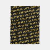 Nennen Sie Ihr Personalisiertes Babygeschenk für N Fleecedecke (Vorderseite)