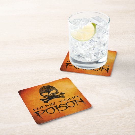 Nennen Sie Ihre GiftHalloween-Untersetzer Rechteckiger Pappuntersetzer (Vor Ort)