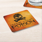 Nennen Sie Ihre GiftHalloween-Untersetzer Rechteckiger Pappuntersetzer (angewinkelt)