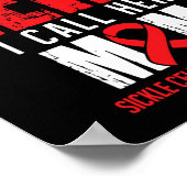 Nennen Sie ihre Mama - Anämie-Bewusstseinsunterstü Poster (Ecke)