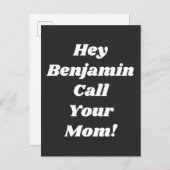 Nennen Sie Ihre Mama Zitat Funny Gag Geschenk Pers Postkarte (Vorne/Hinten)