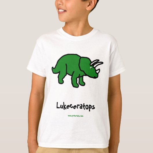 Nennen Sie Ihren eigenen Triceratops T-Shirt (Vorderseite)
