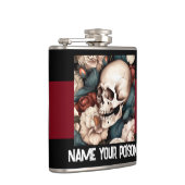 Nennen Sie Ihren Gift Vinyl Wrapped Flask Flachmann (Rechts)