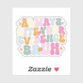 Nennen Sie immer Ihren Beweis Bruh Funny Teacher Aufkleber (Blatt)