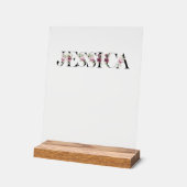 Nennen Sie Jessica. Acrylschild (Winkel)