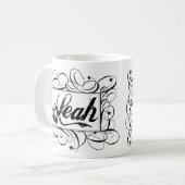 Nennen Sie Leah im stilvollen Rahmen des Kaffeetasse (Vorderseite Links)